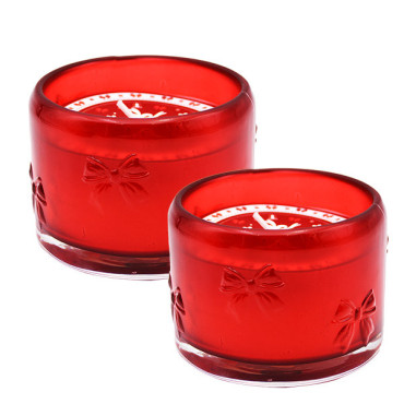Red Christmas Glass Scented Candle, JBL-Y687560FDHDS
