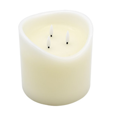 LED Classic 3 Wicks Pillar Candle, L-Y150150FB-H